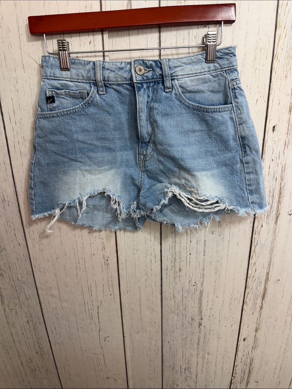 KanCan Light Wash Denim Shorts